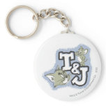 Tom and Jerry T&J Logo keychains