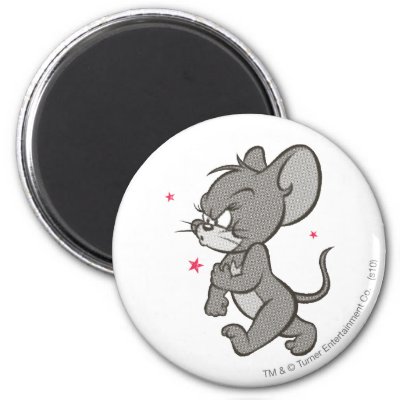 Tom and Jerry Tough Mouse 1 Fridge Magnet by TOMANDJERRY Tom and Jerry