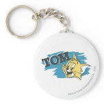Tom Blue and Yellow Logo keychains