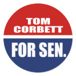 TOM CORBETT FOR GOVERNOR STICKERS