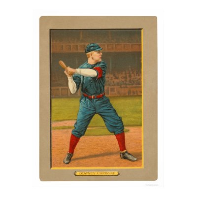 Tom Downey Reds Baseball 1911 Poster by lc_baseball