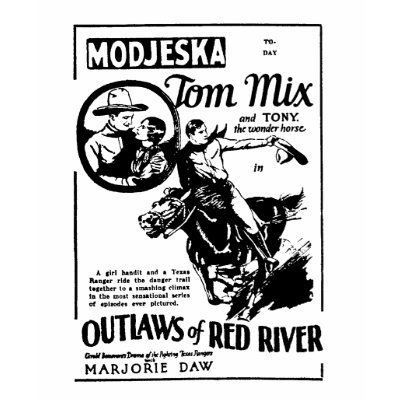 Tom Mix Outlaws of Red River 1927 Western film Shirt by Jakestuff