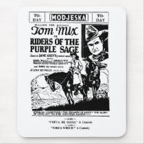 Tom Mix Riders of Purple Sage ad 1925 mousepads by Jakestuff Tom Mix Riders of Purple Sage ad 1925 mousepads