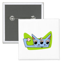 Tom the Toxic Cat Buttons