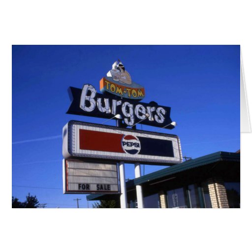 TomTom Burger Yakima Card Zazzle