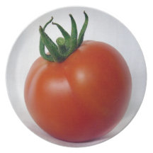 Tomate maduro platos