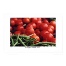 Tomato and Beans at the market posters by miapple1963 Tomato and Beans at the market posters