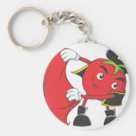 Tomato Bull Fighter Key Chains