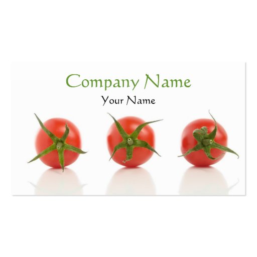 Tomato Business Card Template (front side)