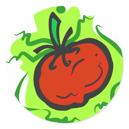 Tomato Classic Round Sticker