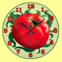 TOMATO CLOCK ROUND wall clocks