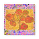 tomato cluster watercolour drip magnets
