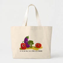 Tomato humor canvas bag