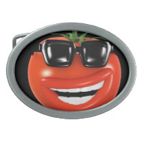 Tomato laughs ha ha oval belt buckle