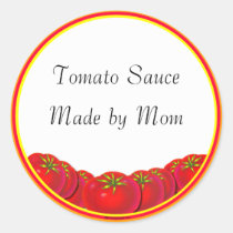 Tomato Sauce Custom Canning Labels stickers