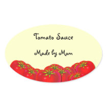 Tomato Sauce Custom Canning Labels Stickers