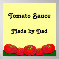 Tomato Sauce Custom Label Art Print posters