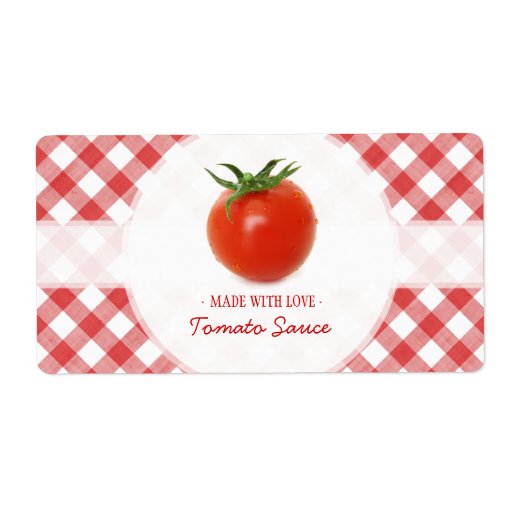 Tomato Sauce labels | Zazzle