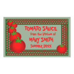 Tomato Sauce or Marinara Custom Labels Rectangle Stickers
