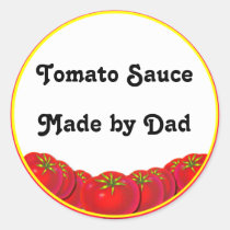 Tomato Sauce Personalizable Custom Canning Labels stickers