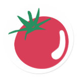 Tomato Round Stickers