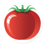 Tomato Round Sticker