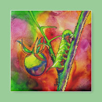 Tomato Worm Magnet - "Green Scourge" magnets