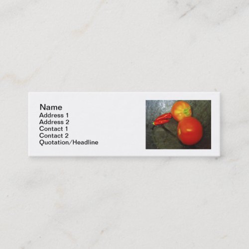 Tomatoes And Chilies Business Cards profilecard
