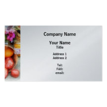 Tomatoes and Peaches Business Card Templates
