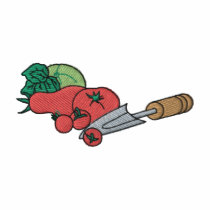 Tomatoes and Trowel embroidered shirts