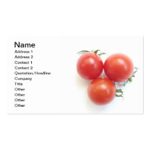 Tomatoes Business Card Template