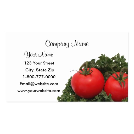 Tomatoes Business Cards (front side)