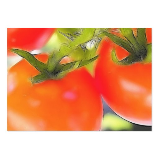 Tomatoes Close Up Business Card (back side)