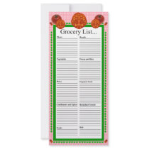 Tomatoes Design Grocery List Rack Cards