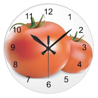 Tomatoes Design Wall Clock