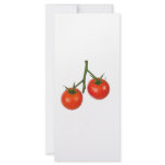 Tomatoes on a vine rack card design