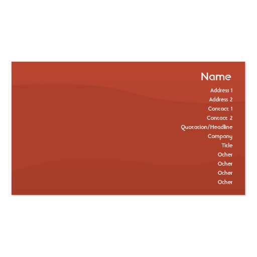 Tomatowave - Business Business Card Template (front side)