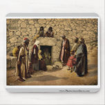 Tomb of Lazarus, Bethany, Holy Land, (i.e. West Ba Mouse Pad