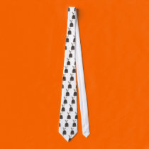 tombstone and skeleton design ties