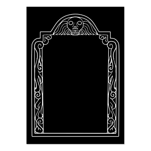 Tombstone Business Card Template (front side)