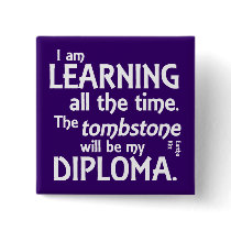 Tombstone Diploma Button