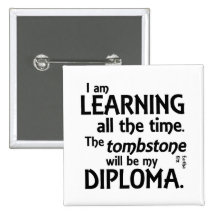 Tombstone Diploma Buttons