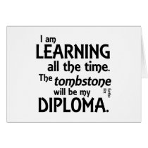 Tombstone Diploma Greeting Cards