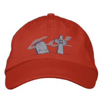 Tombstones embroidered hats