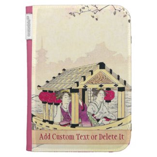 Tomioka Eisen in a pleasure boat japanese ladies Cases For Kindle