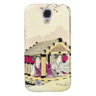 Tomioka Eisen in a pleasure boat japanese ladies Galaxy S4 Cover