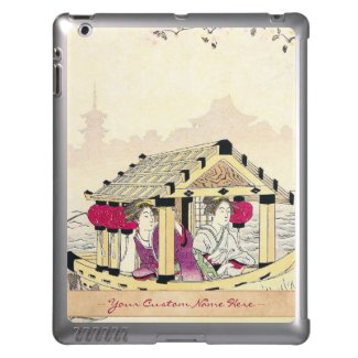 Tomioka Eisen in a pleasure boat japanese ladies Cover For iPad