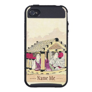 Tomioka Eisen in a pleasure boat japanese ladies iPhone 4 Covers