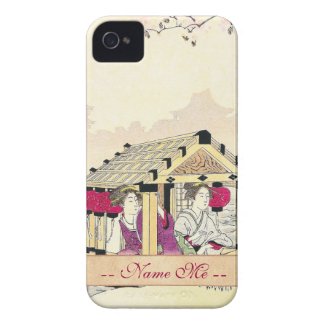 Tomioka Eisen in a pleasure boat japanese ladies iPhone 4 Case