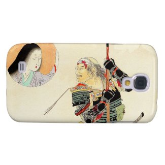 Tomioka Eisen Samurai Warrior Classic japanese art Galaxy S4 Cases